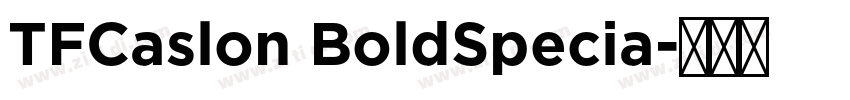 TFCaslon BoldSpecia字体转换